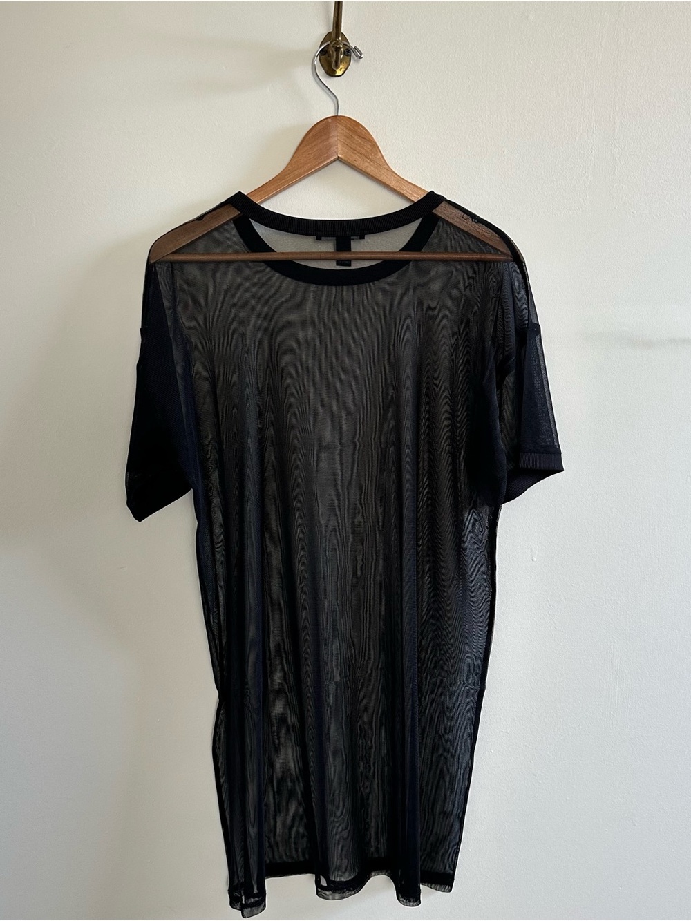 Mesh Tshirt dress- L